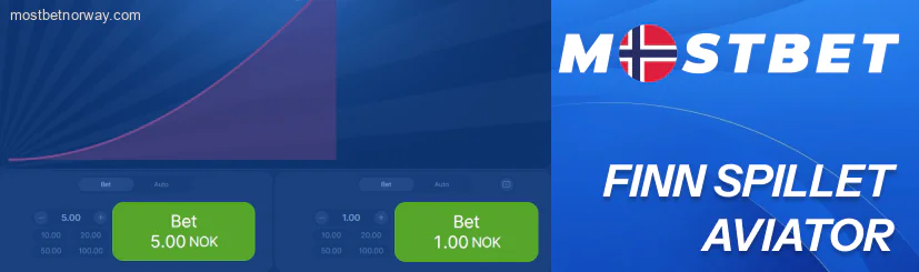 Velg innsatsbeløp i norske kroner Mostbet