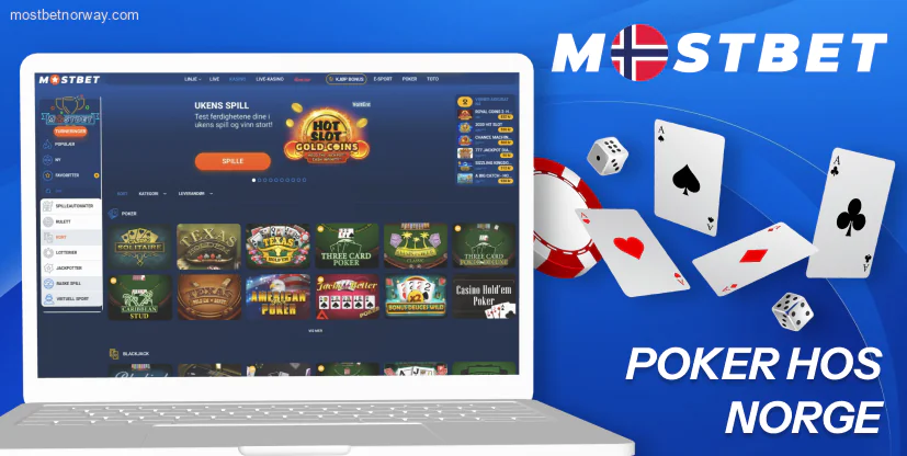 Du finner et himla bra pokerutvalg hos Mostbet Norge