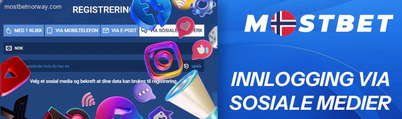 Mostbet Innlogging via Sosiale Medier