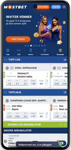 Mostbet kasinobetting